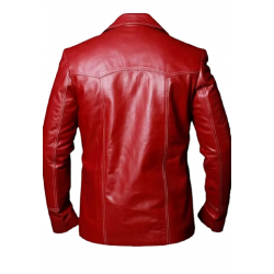 Brad Pitt Fight Club Leather Jacket